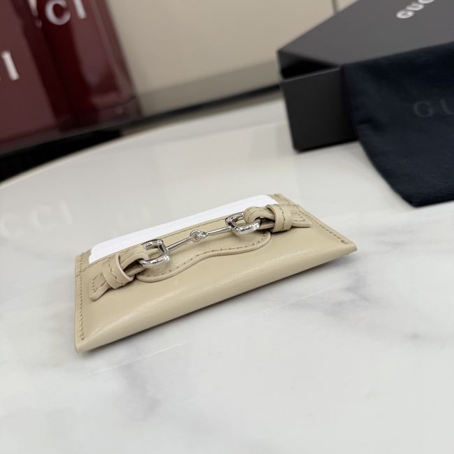 Gucci Card case with Horsebit A006YR Apricot