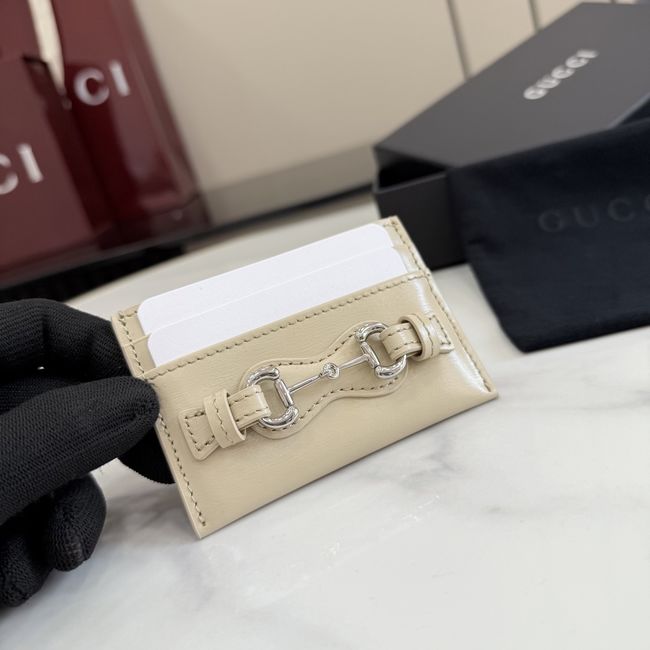Gucci Card case with Horsebit A006YR Apricot