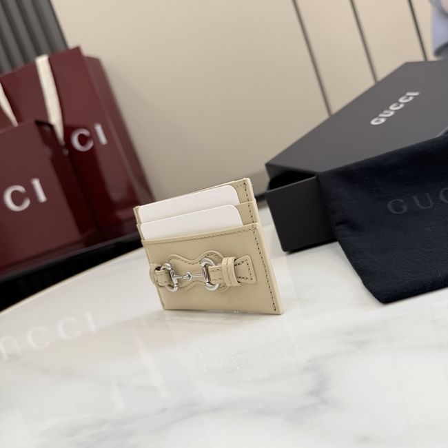Gucci Card case with Horsebit A006YR Apricot