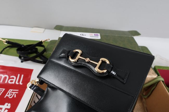 Gucci Horsebit Duomo small top handle bag A006O9 black