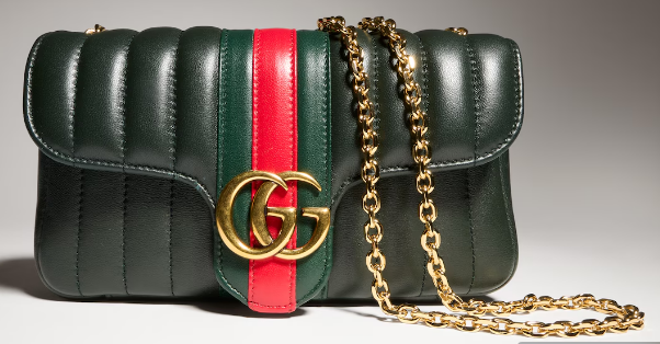 Gucci Jetset GG Marmont small shoulder bag A006X1 Dark green