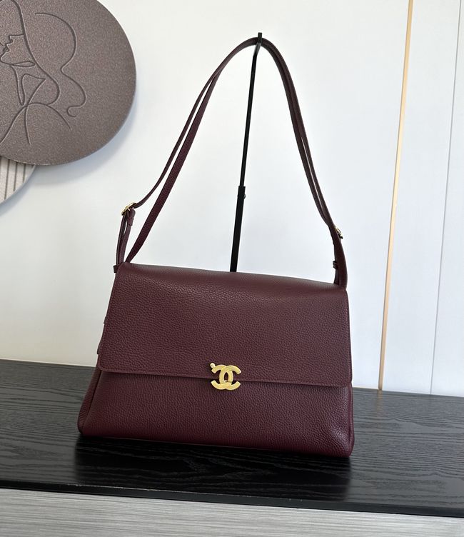 Chanel Maxi Flap bag AS6482 Burgundy