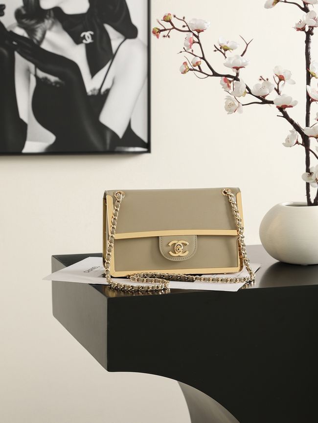 Chanel Mini Flap Bag AS6533 Dark Beige Chanel Mini Flap Bag AS6533 Dark Beige