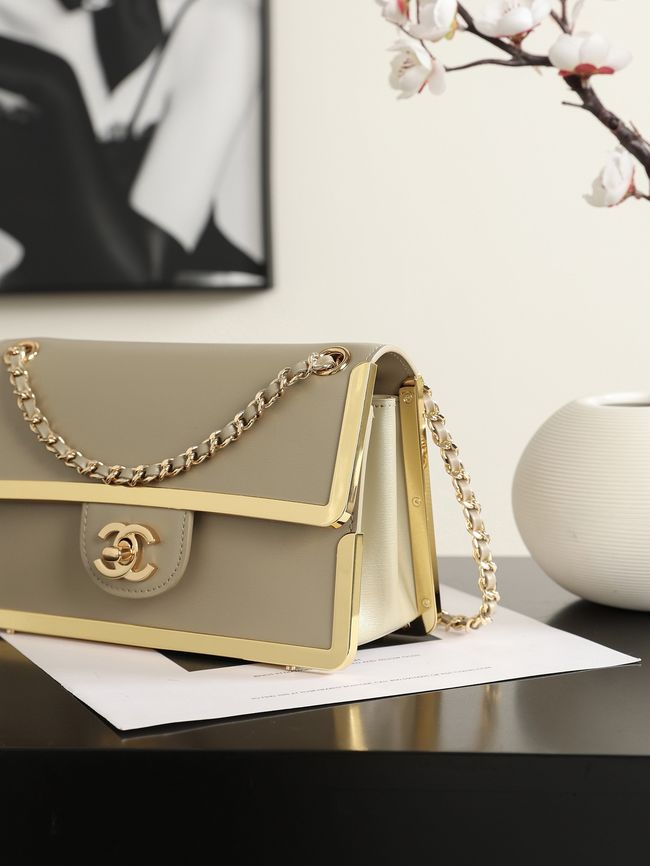 Chanel Mini Flap Bag AS6533 Dark Beige Chanel Mini Flap Bag AS6533 Dark Beige