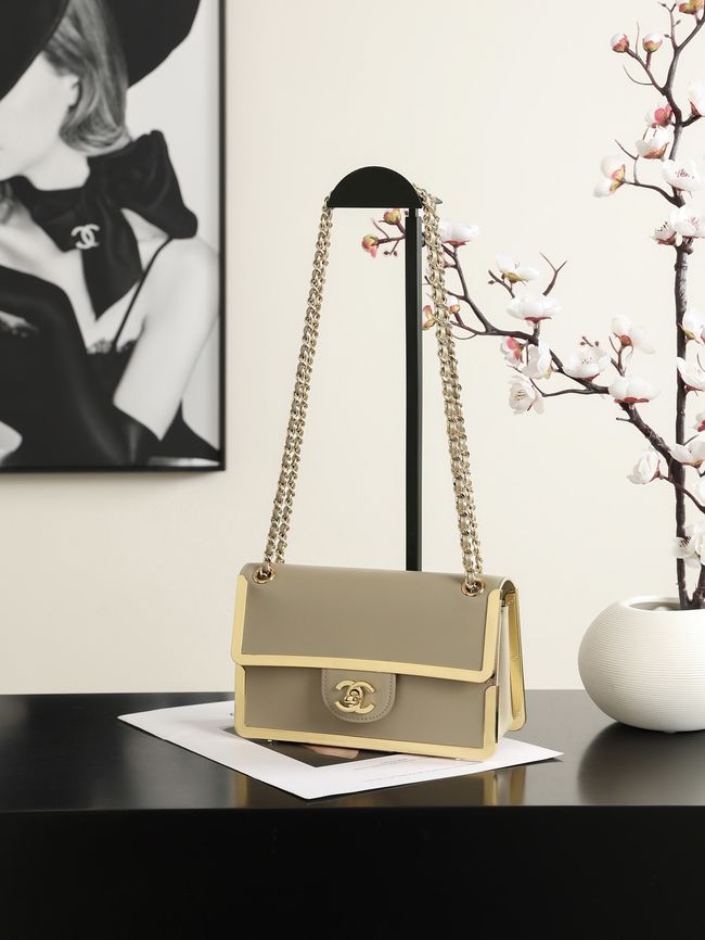 Chanel Mini Flap Bag AS6533 Dark Beige Chanel Mini Flap Bag AS6533 Dark Beige