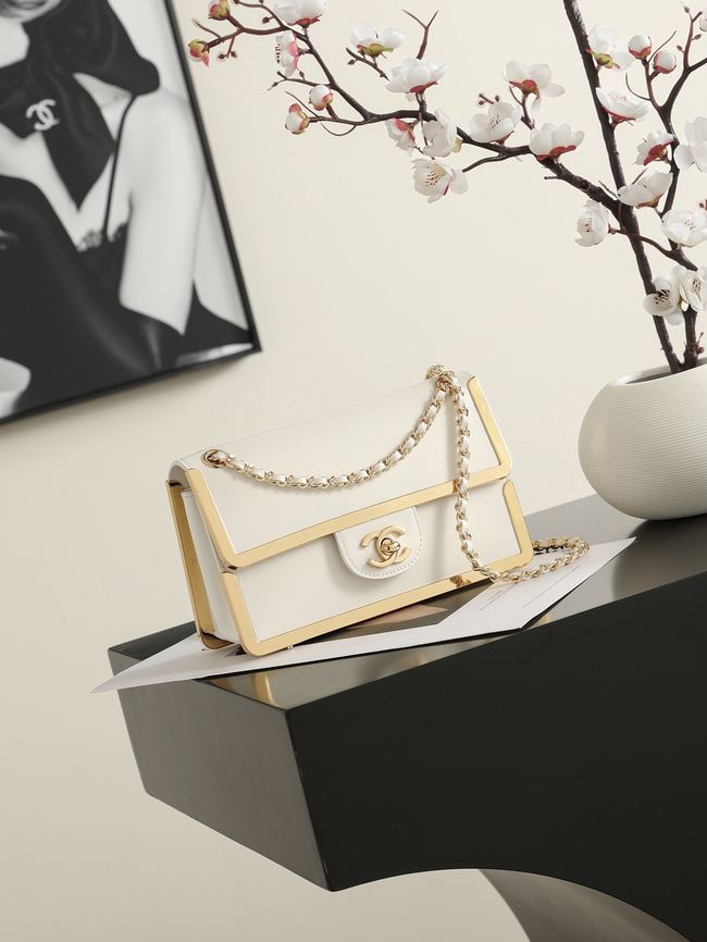 Chanel Mini Flap Bag AS6533 white Chanel Mini Flap Bag AS6533 white