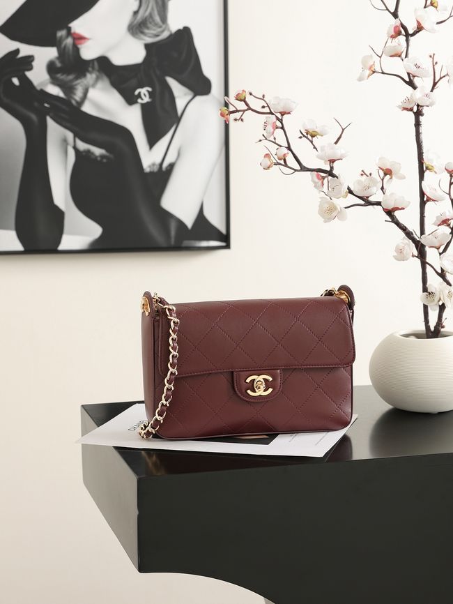 Chanel Small Flap Bag AS6625 Burgundy