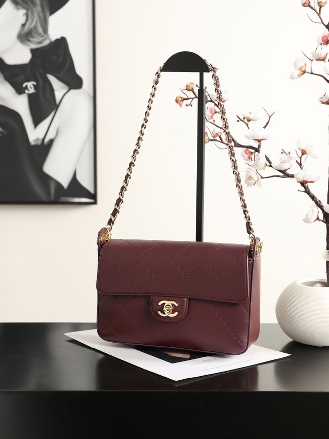 Chanel Small Flap Bag AS6625 Burgundy