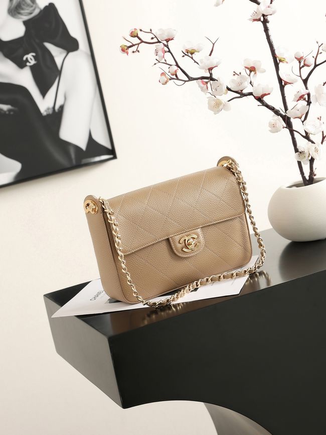 Chanel Small Flap Bag AS6625 Light Brown Chanel Small Flap Bag AS6625 Light Brown