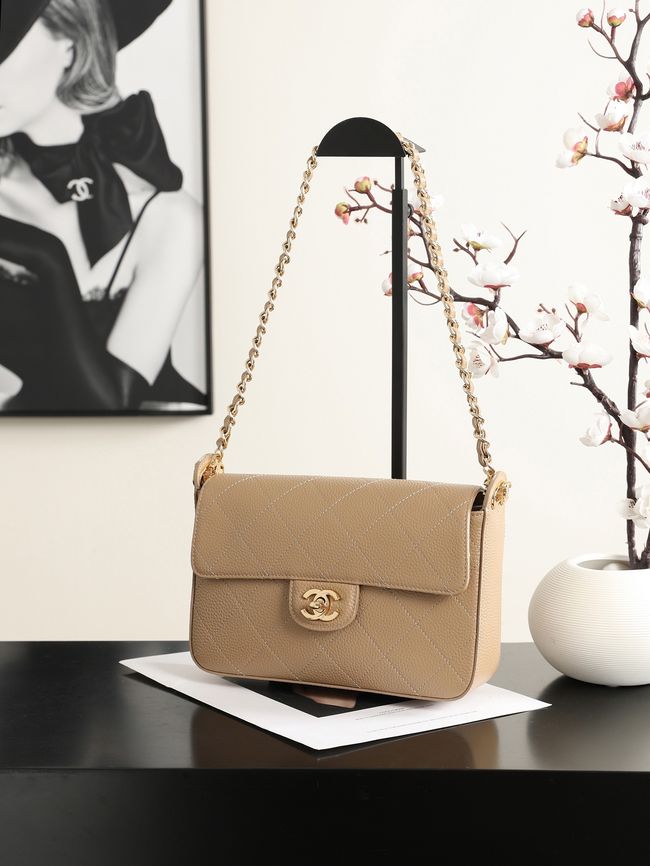 Chanel Small Flap Bag AS6625 Light Brown Chanel Small Flap Bag AS6625 Light Brown