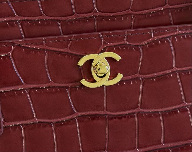 Chanel Small Shopping Bag AS6492 Burgundy