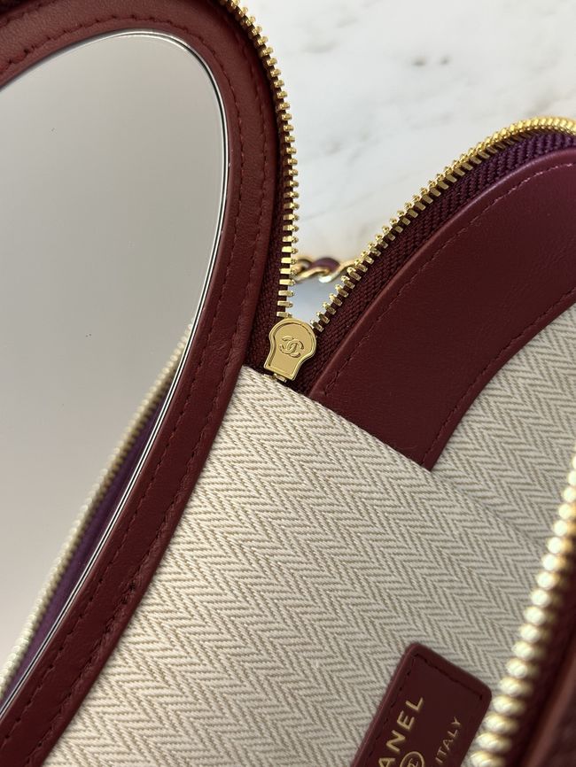 Chanel Vanity with Chain AP5574 Burgundy