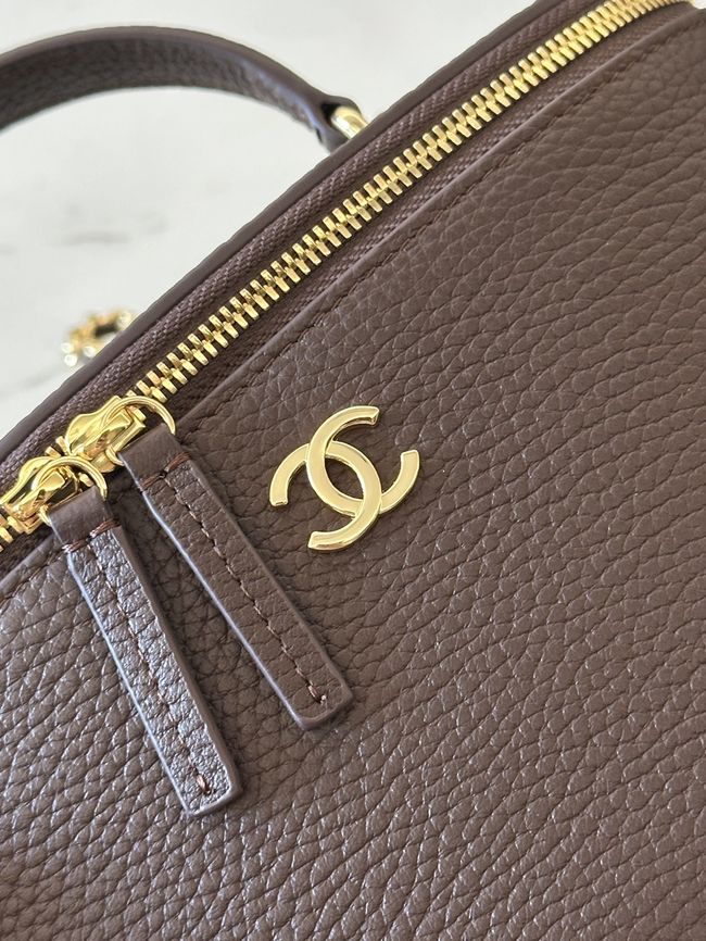 Chanel Vanity with Chain AP5574 dark brown