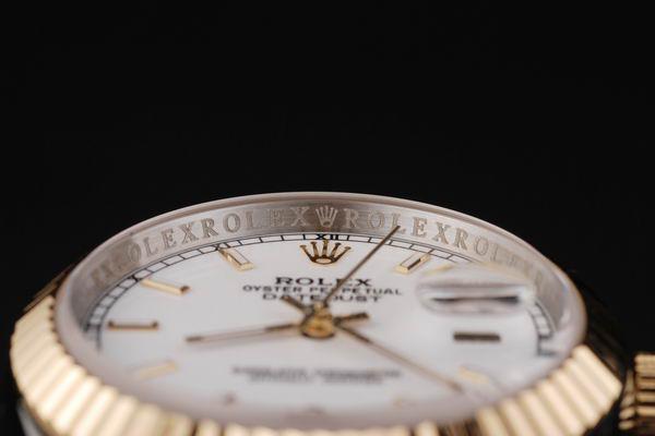 Rolex Datejust Golden White Surface Men Watch-RD2366 Rolex Datejust Golden White Surface Men Watch-RD2366